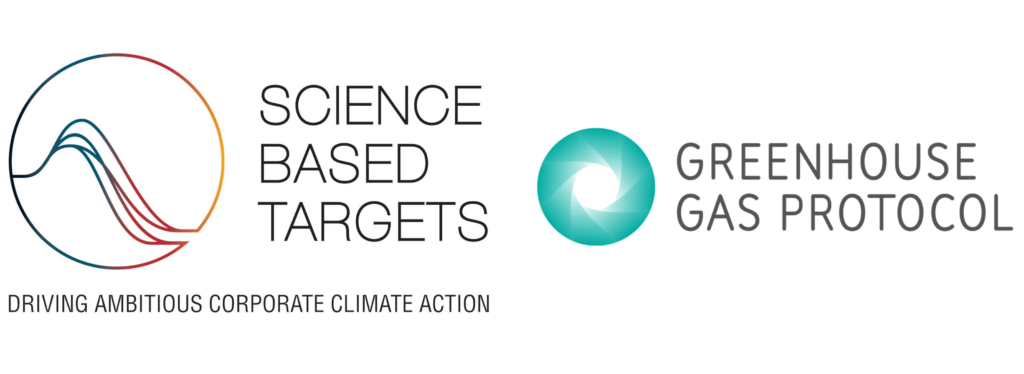 Logo of the Science Based Targets Initiative, which pertains to clean energy and climate
